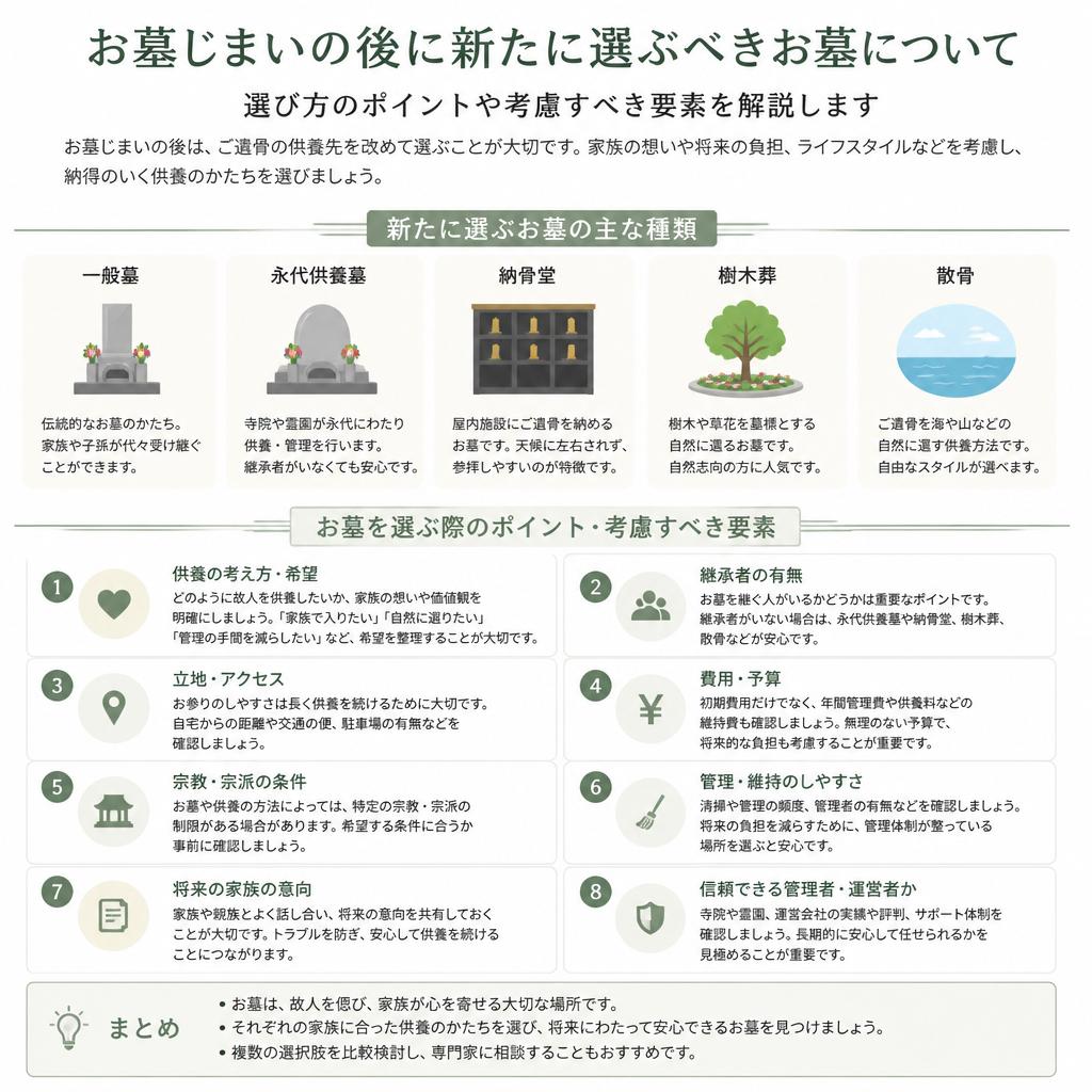 お墓選びのポイント