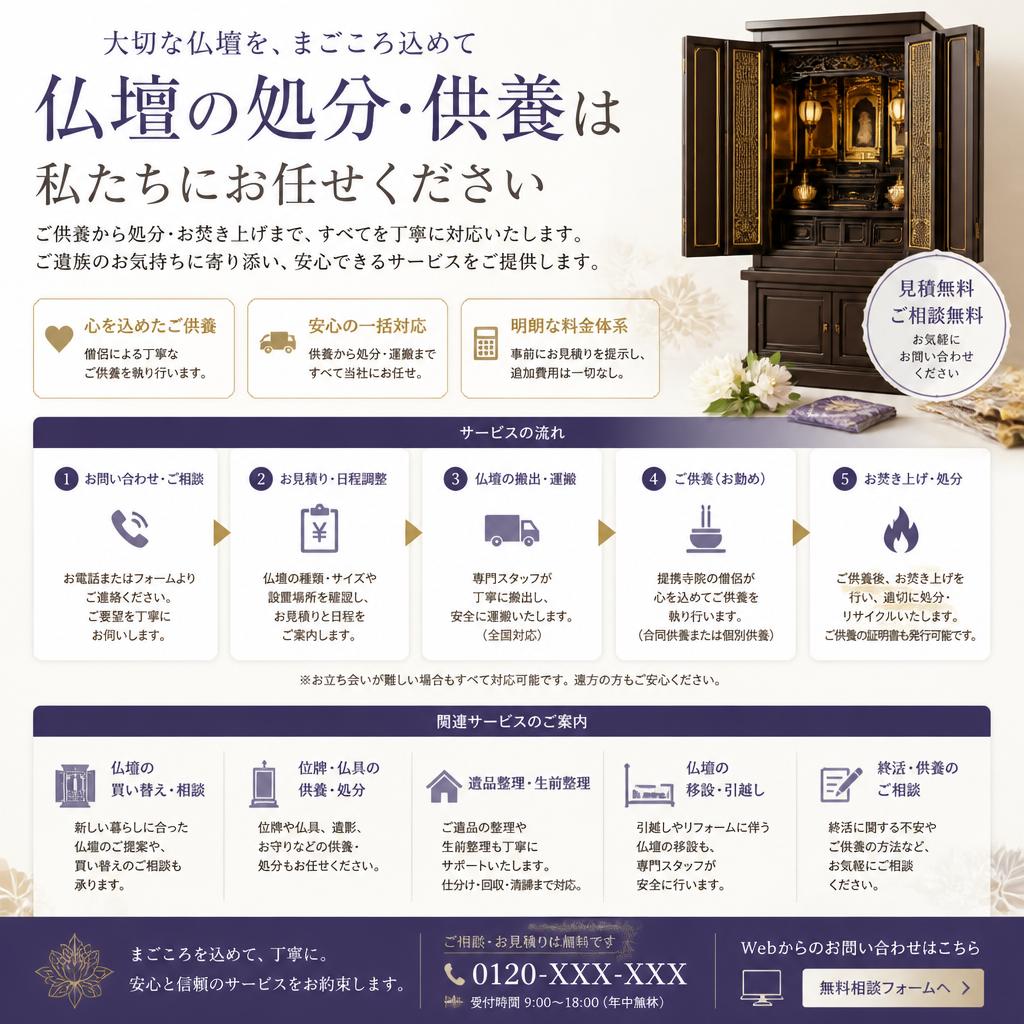 仏壇の処分サポート