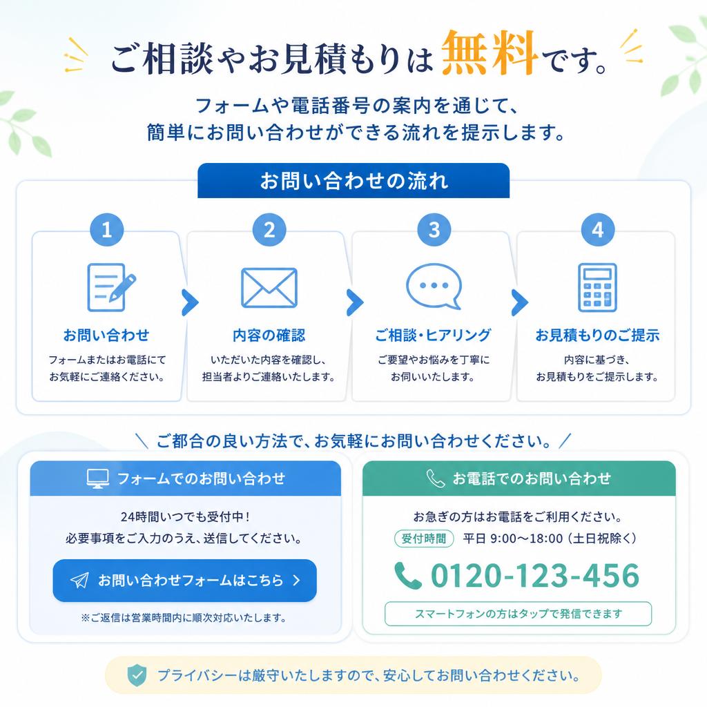 今すぐお問い合わせを！