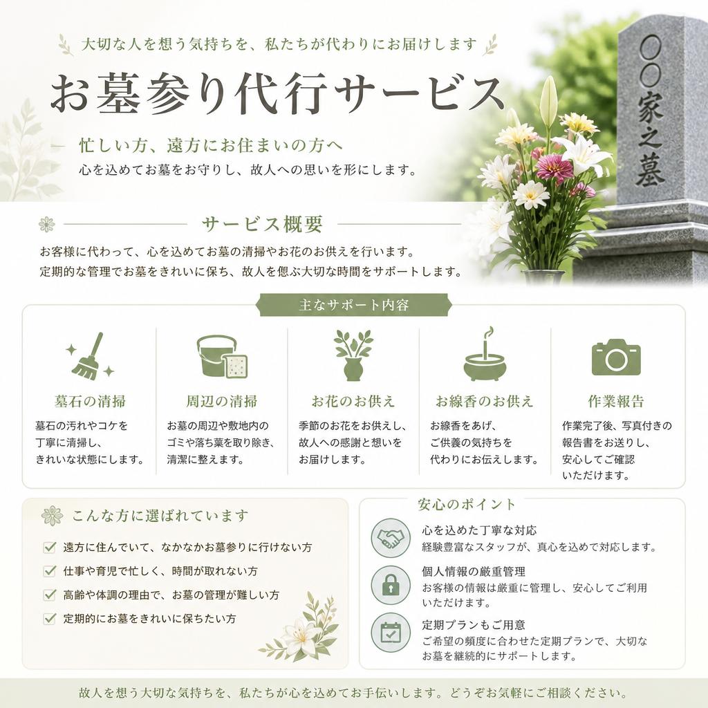 墓参りサポートサービス