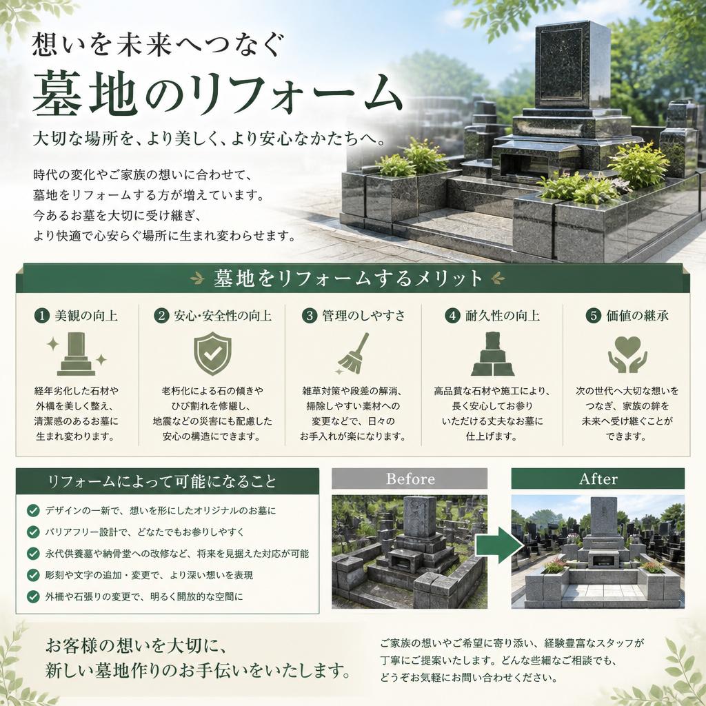 墓地リフォームとそのメリット