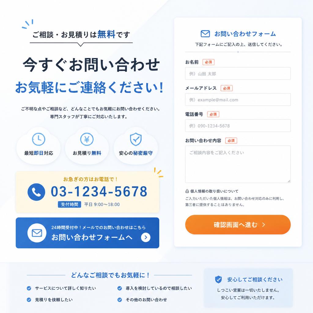 お問い合わせはこちらから