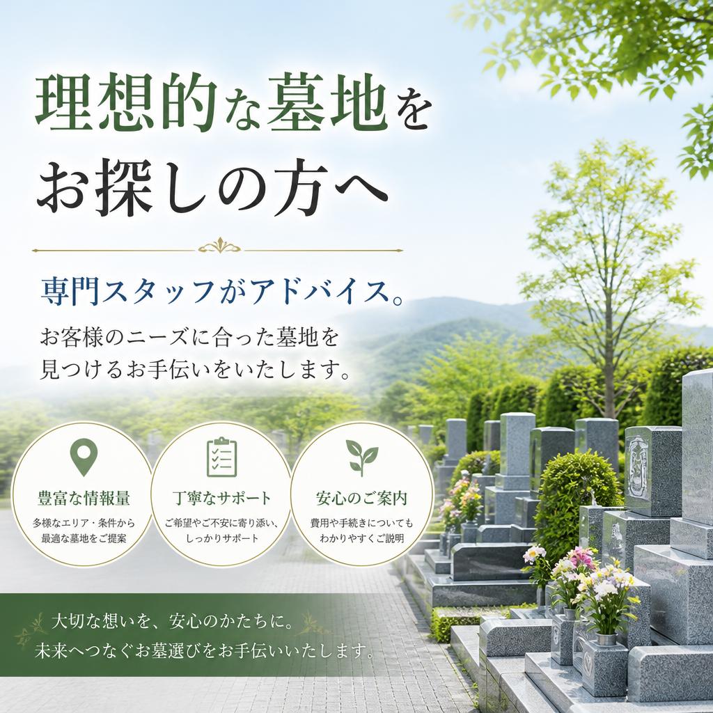 4. 安心して選べる墓地探し