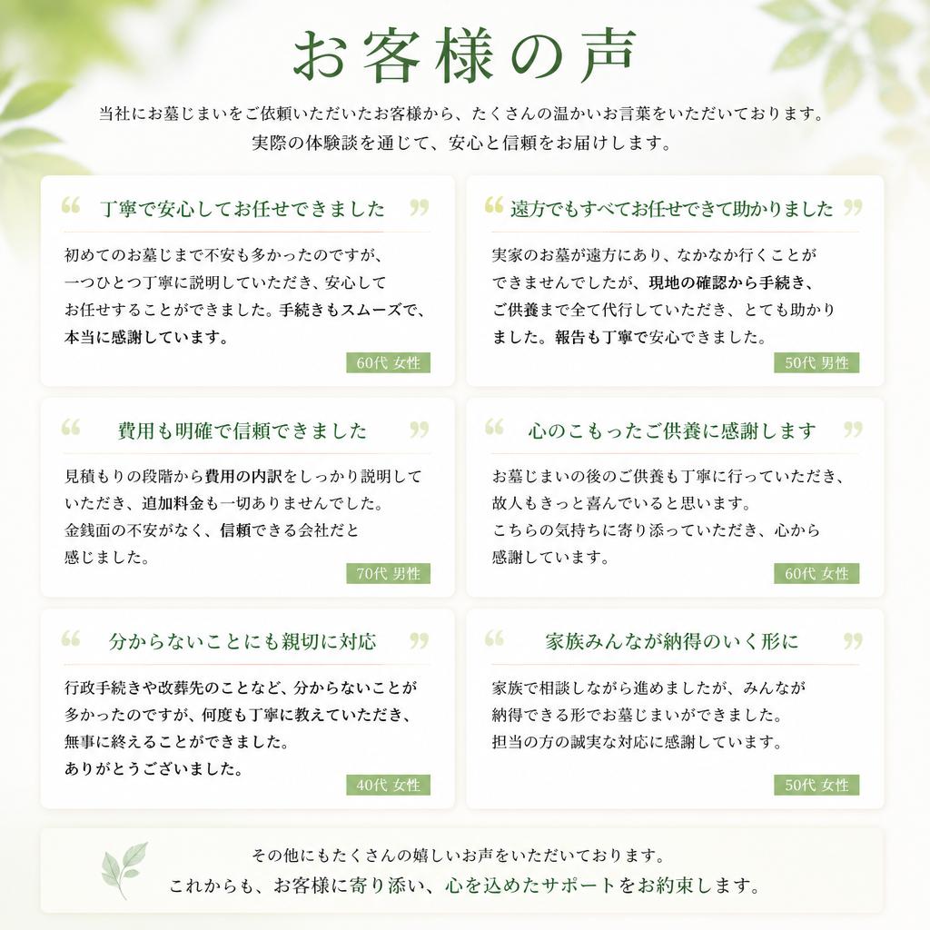 お客様の声