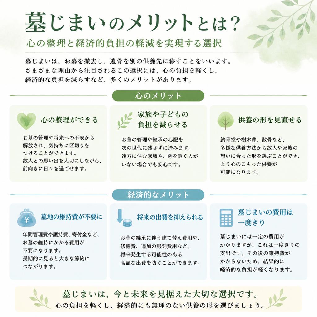 墓じまいのメリット