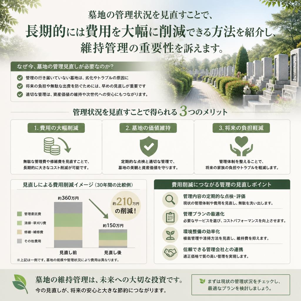 秘訣3：墓地管理の見直し