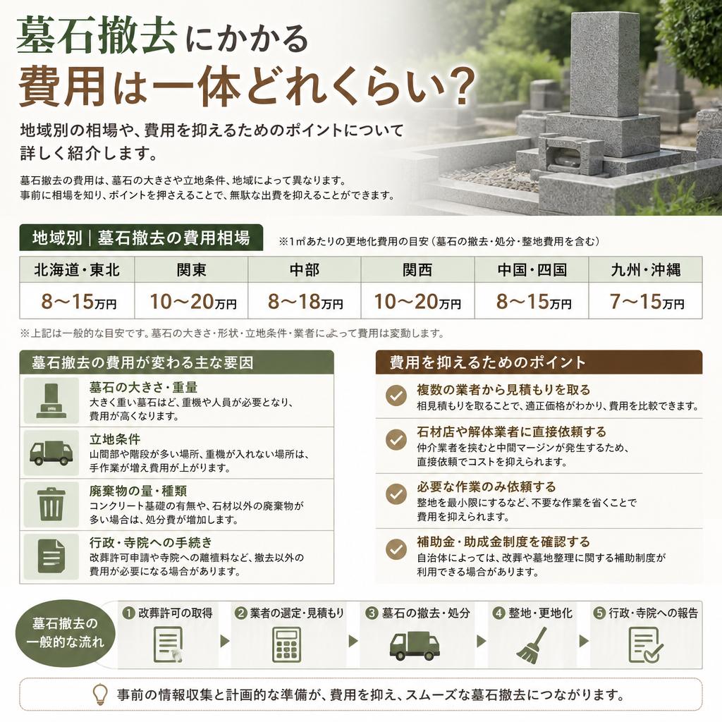 墓石の撤去費用を徹底解説