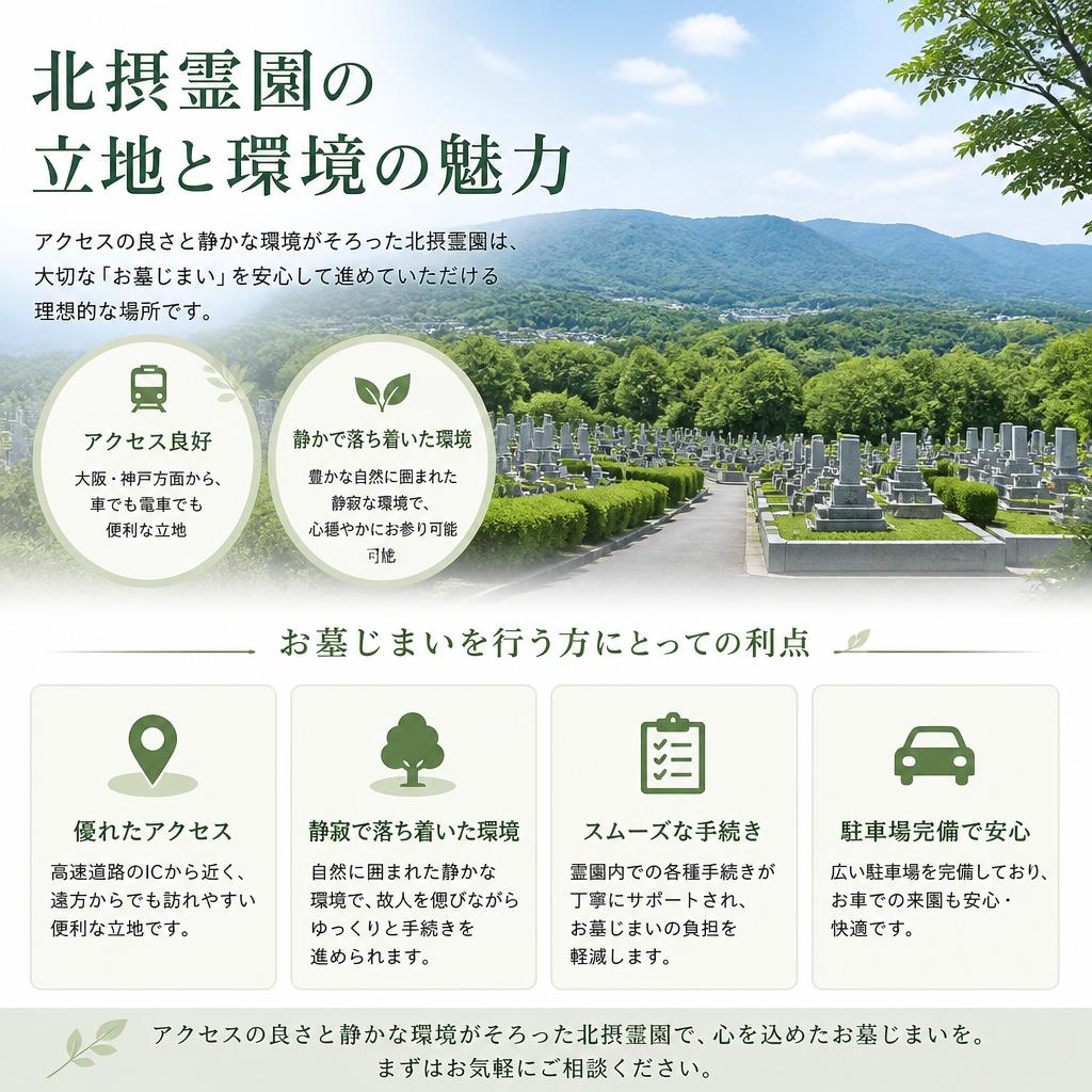 北摂霊園の特徴