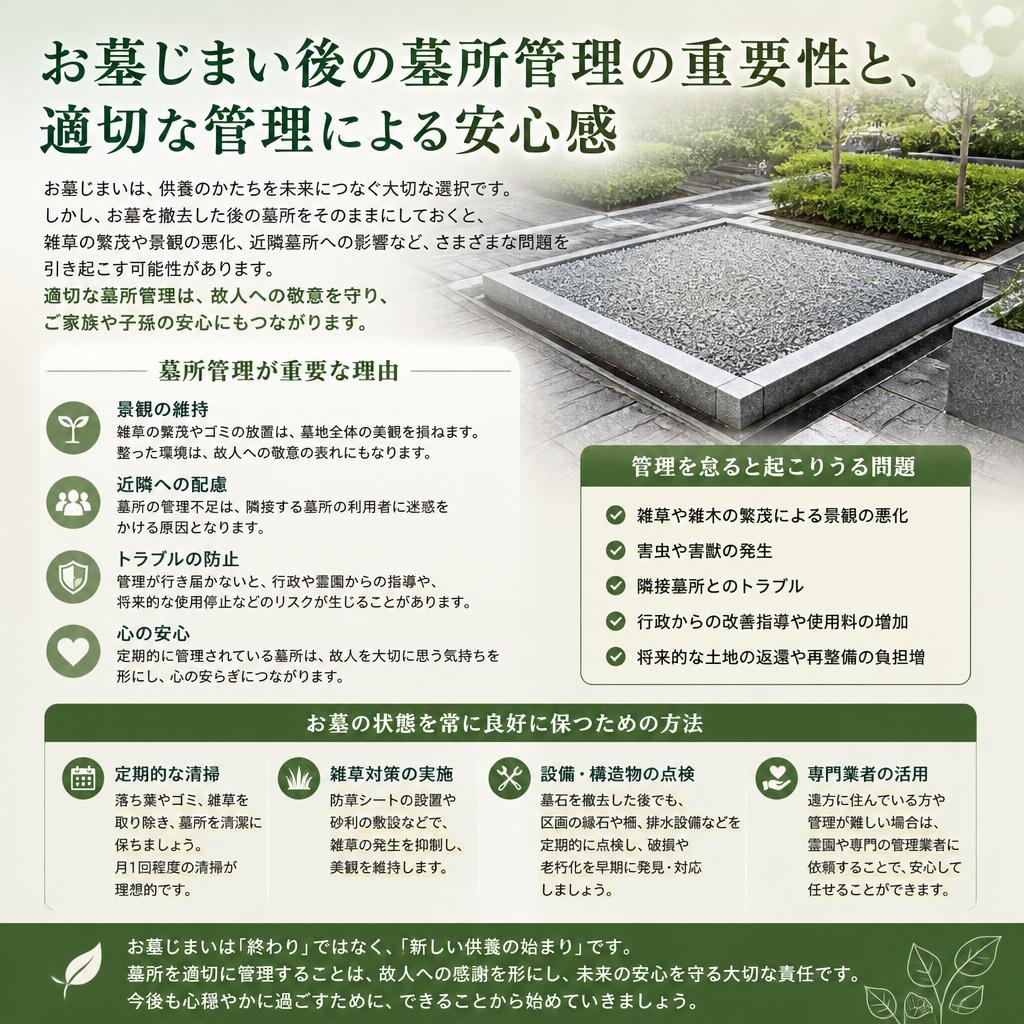 墓所管理の重要性