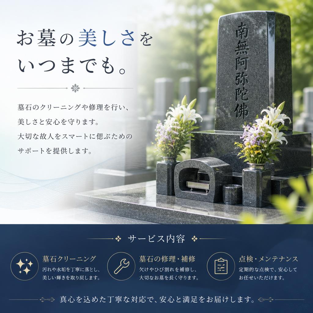 5. 墓石のメンテナンスサービス