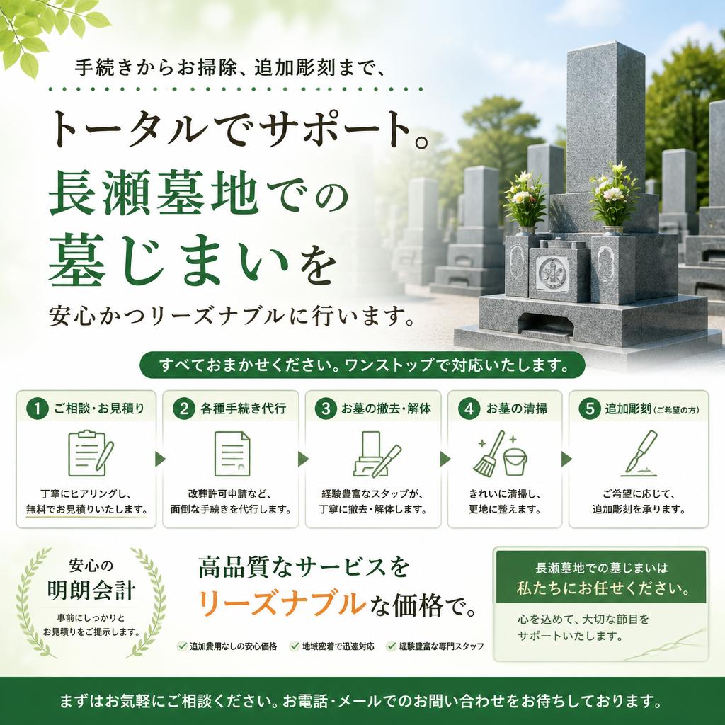 墓じまいサービスの特徴