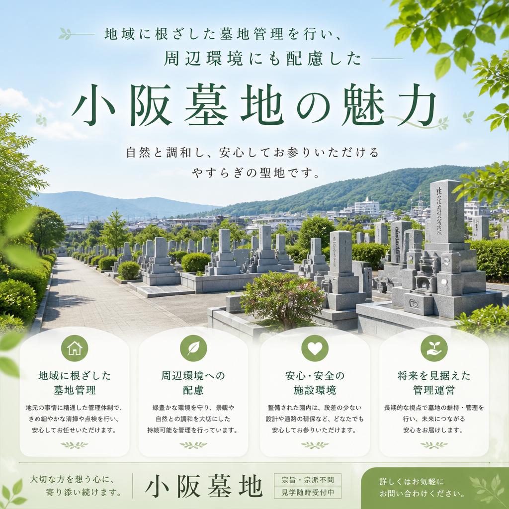 東大阪市小阪墓地の特徴