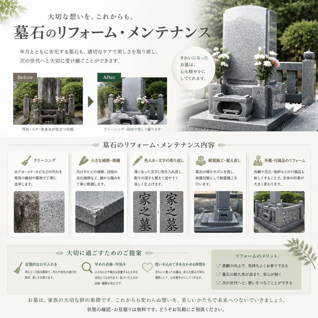 4. 墓石リフォームの提案