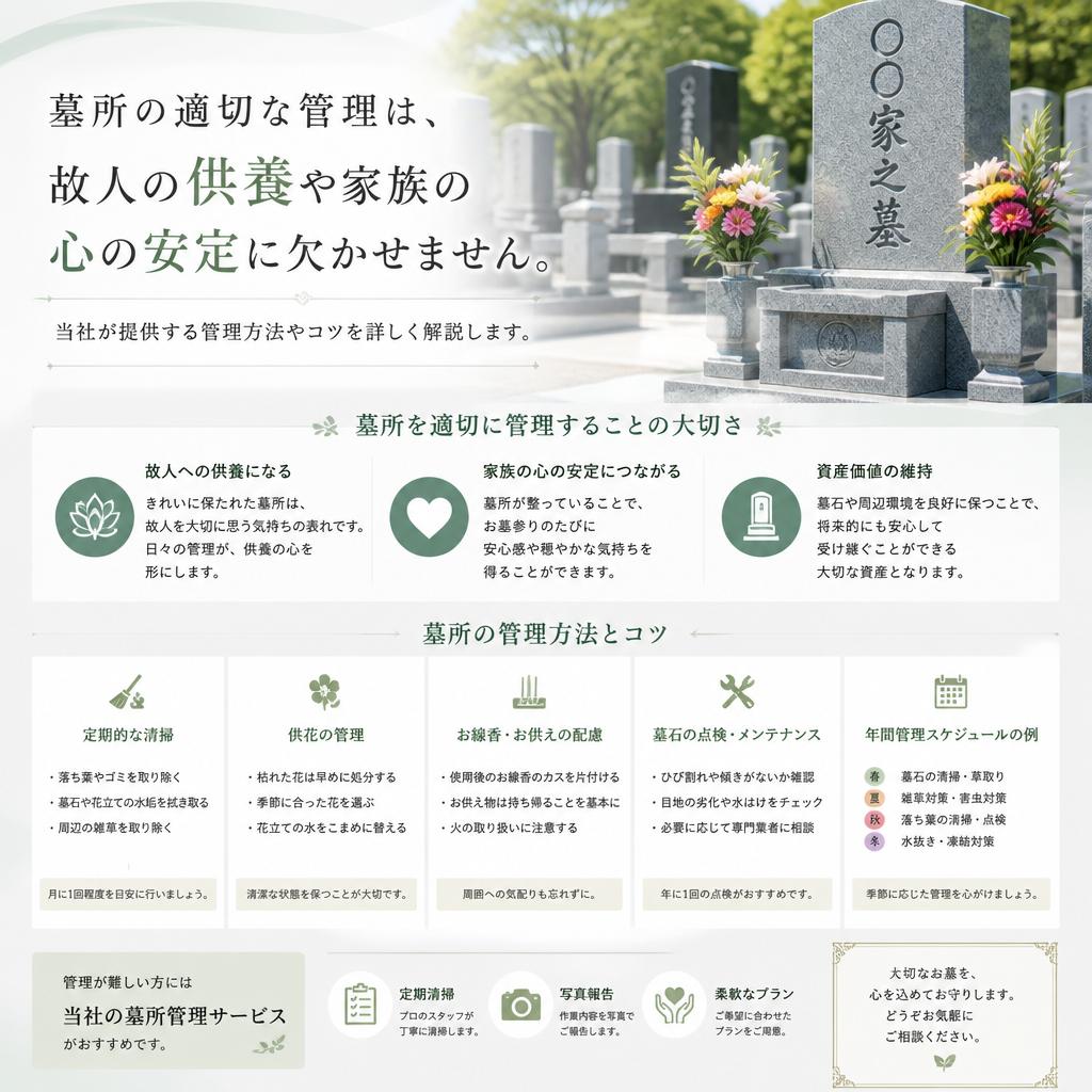 2. 墓所の管理とは？