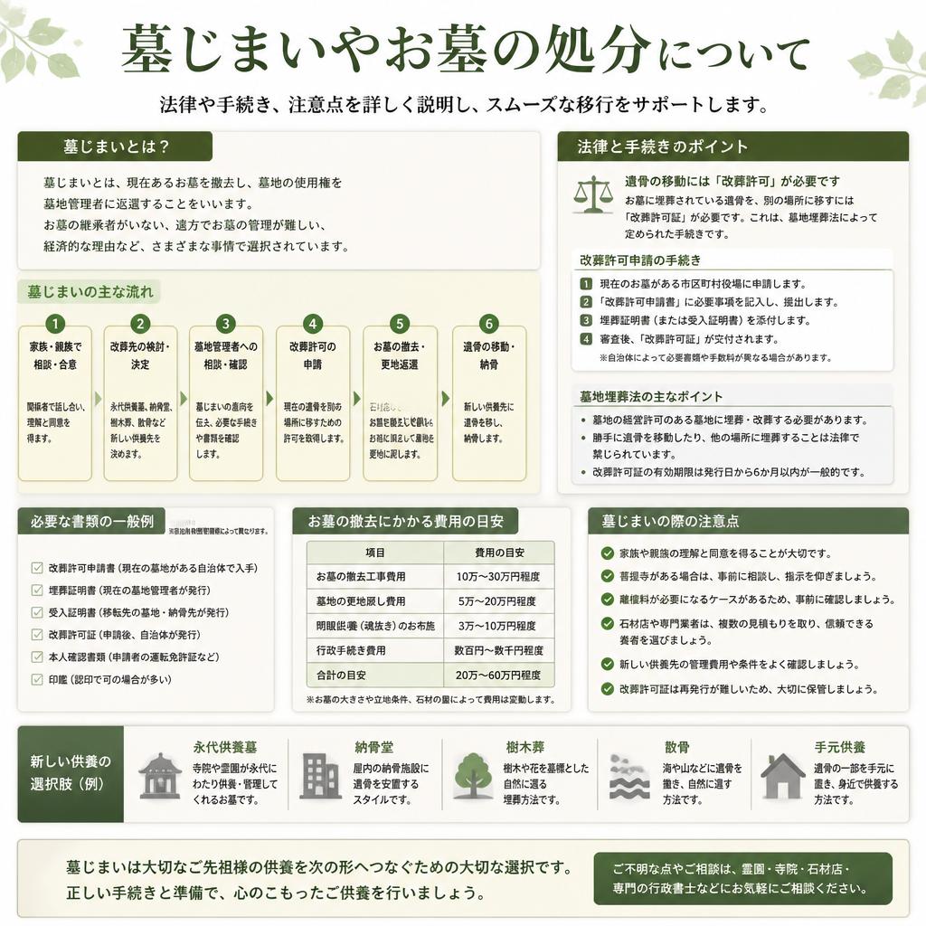 5. お墓の正しい処分方法