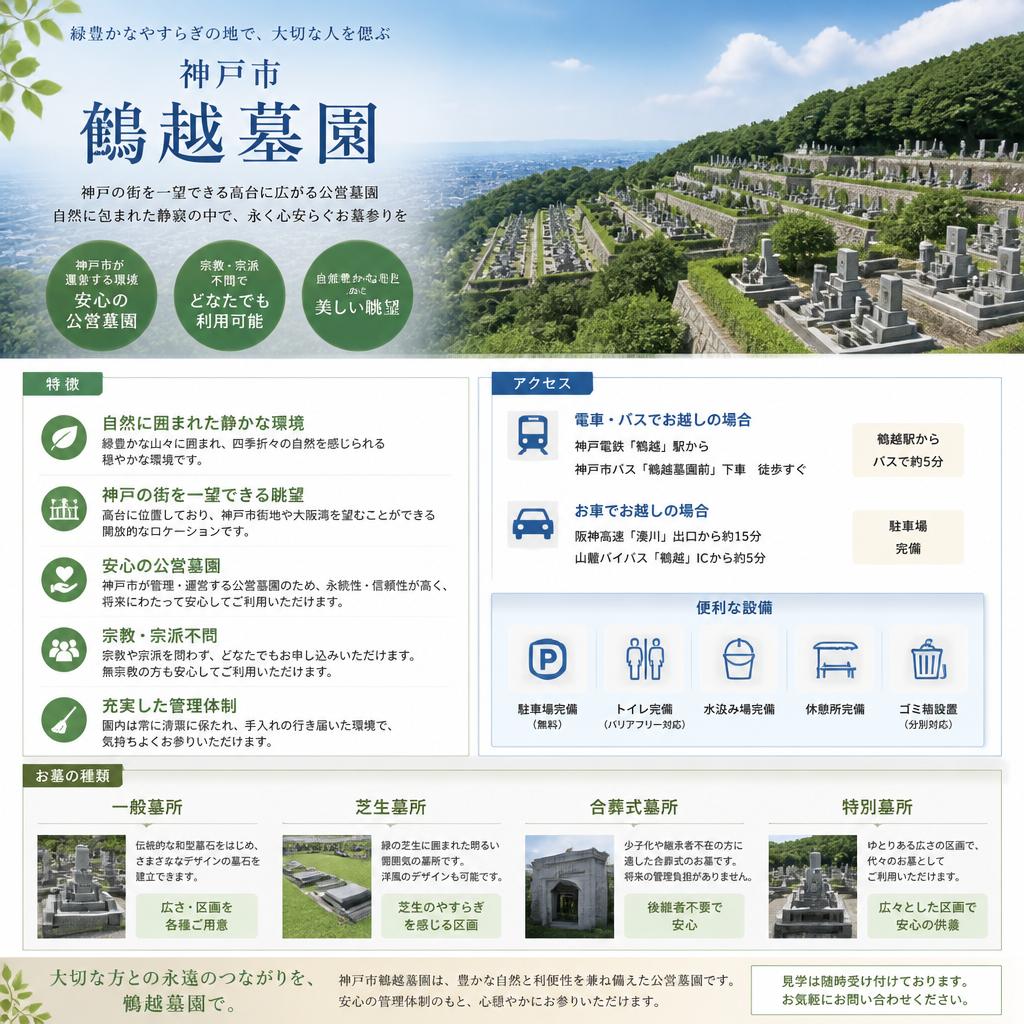 2. 神戸市鵯越墓園について