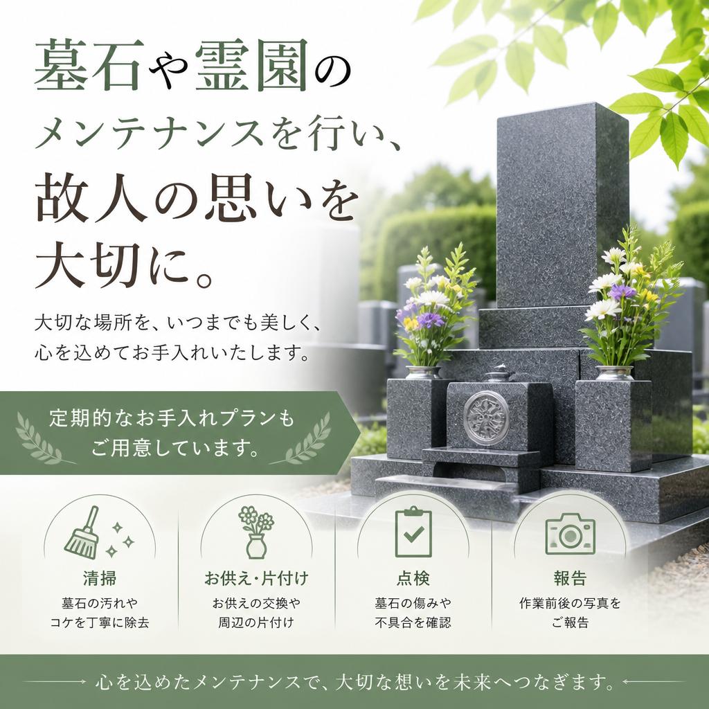 お墓のお手入れサービス