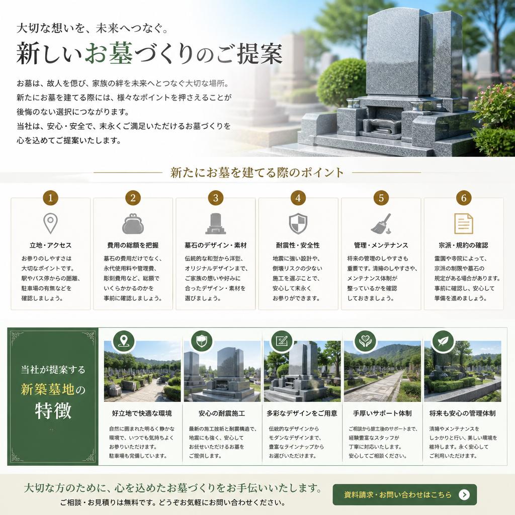 新築墓地のご提案