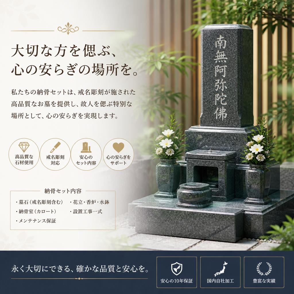納骨セットの特長