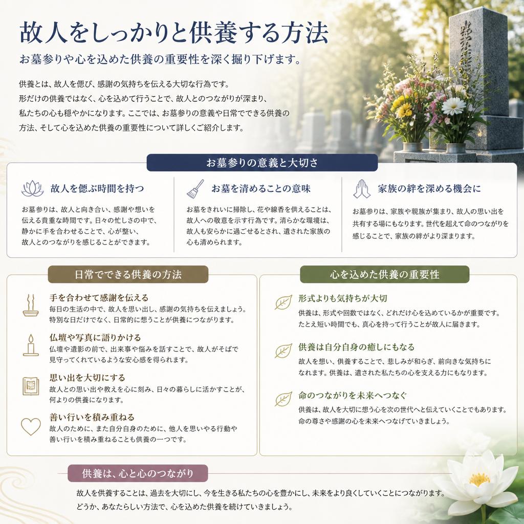 供養の方法とその重要性