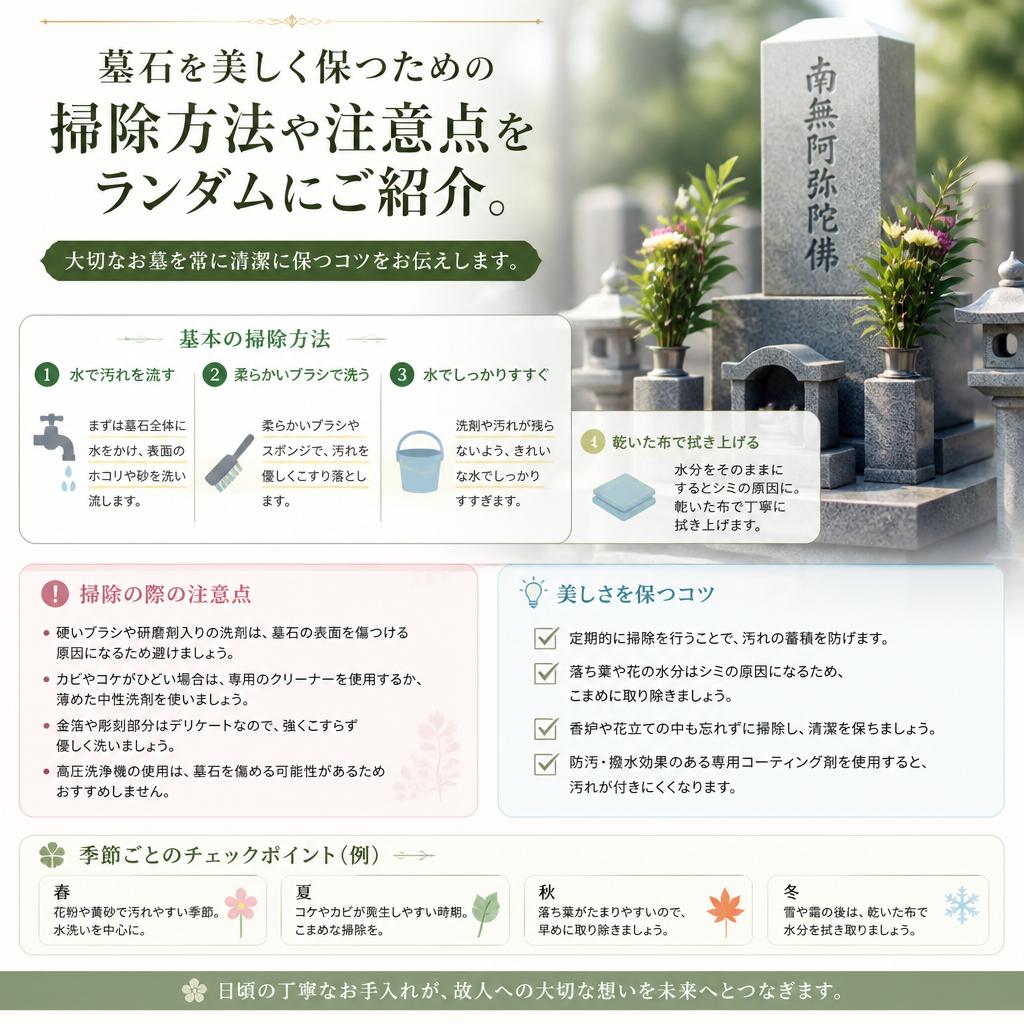 墓石の掃除方法