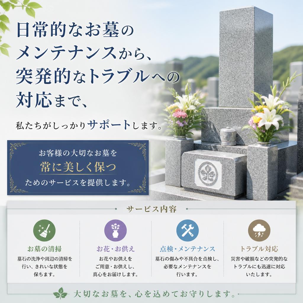 安全なメンテナンスでサポート