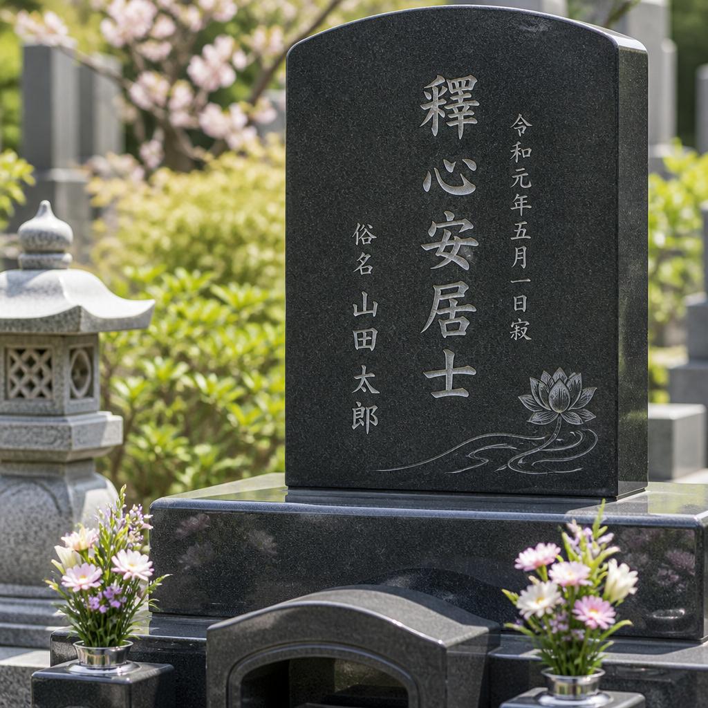 故人の個性を表現する法名彫刻