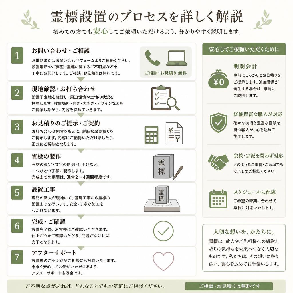 4. 霊標設置の流れ
