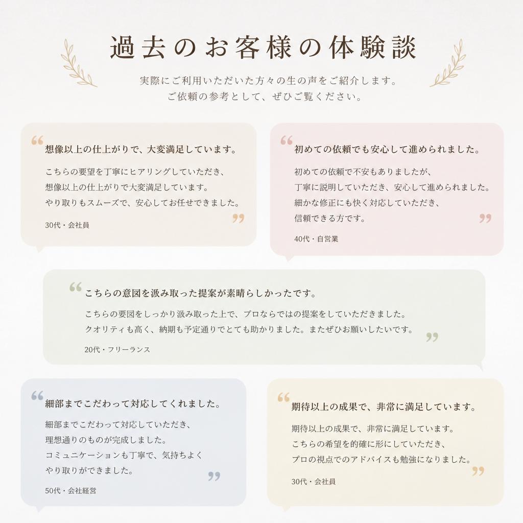 顧客の声