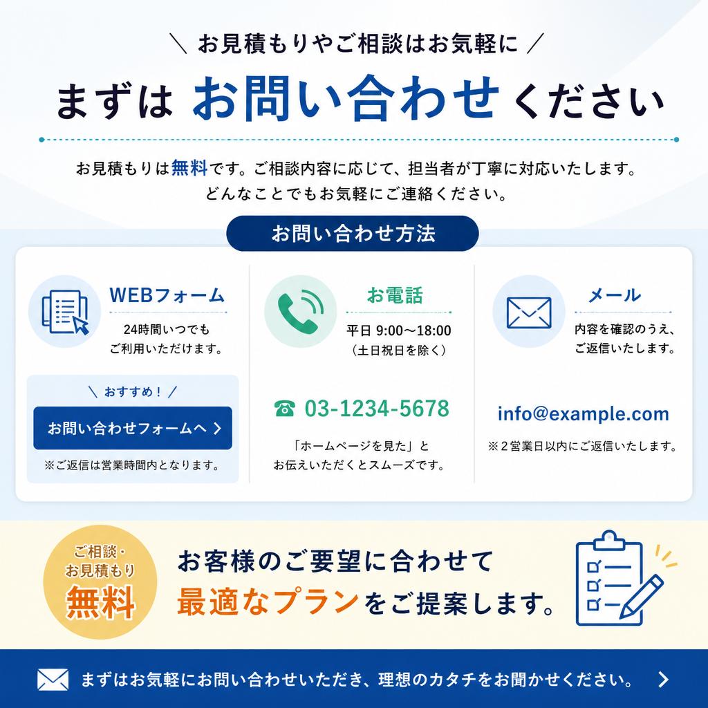 今すぐお問い合わせ！