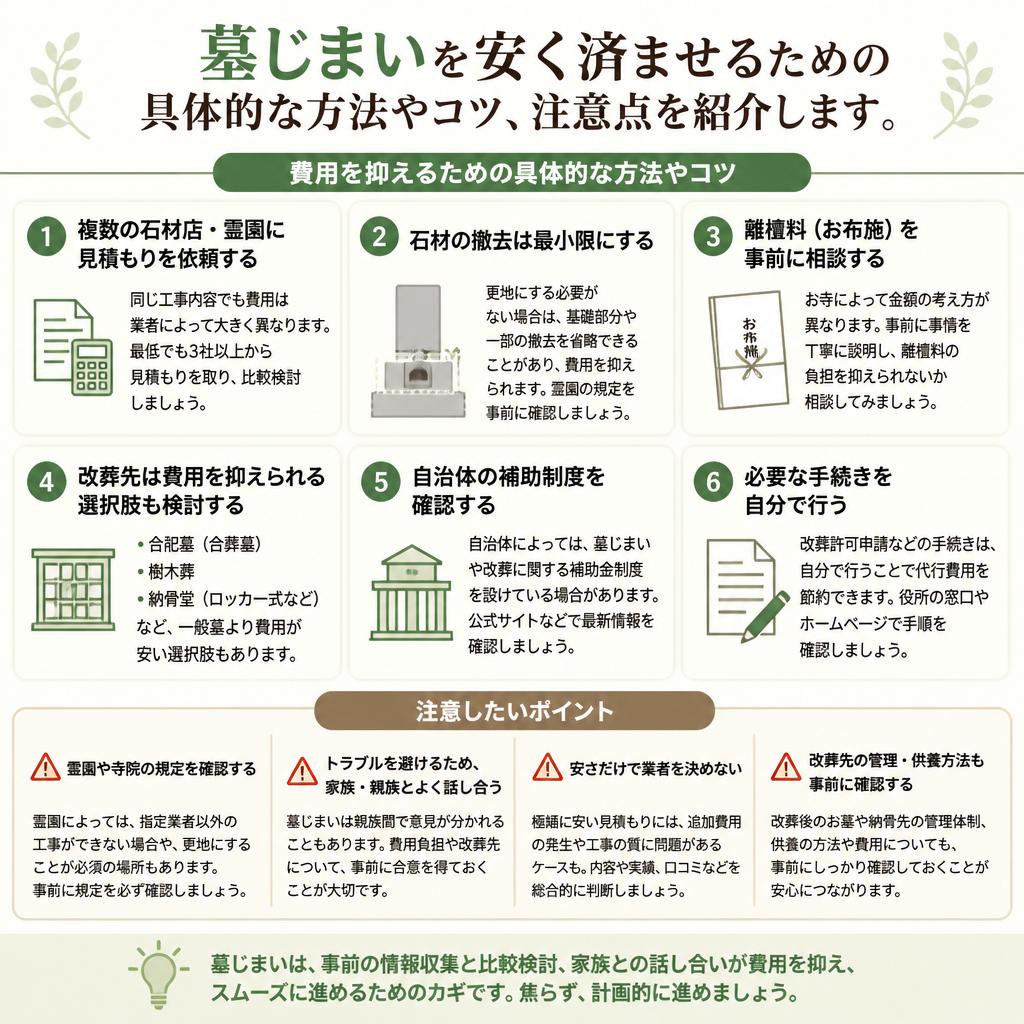 安く済ませるための方法とは？