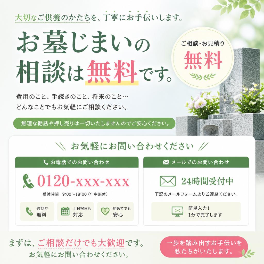 今すぐお問い合わせを！