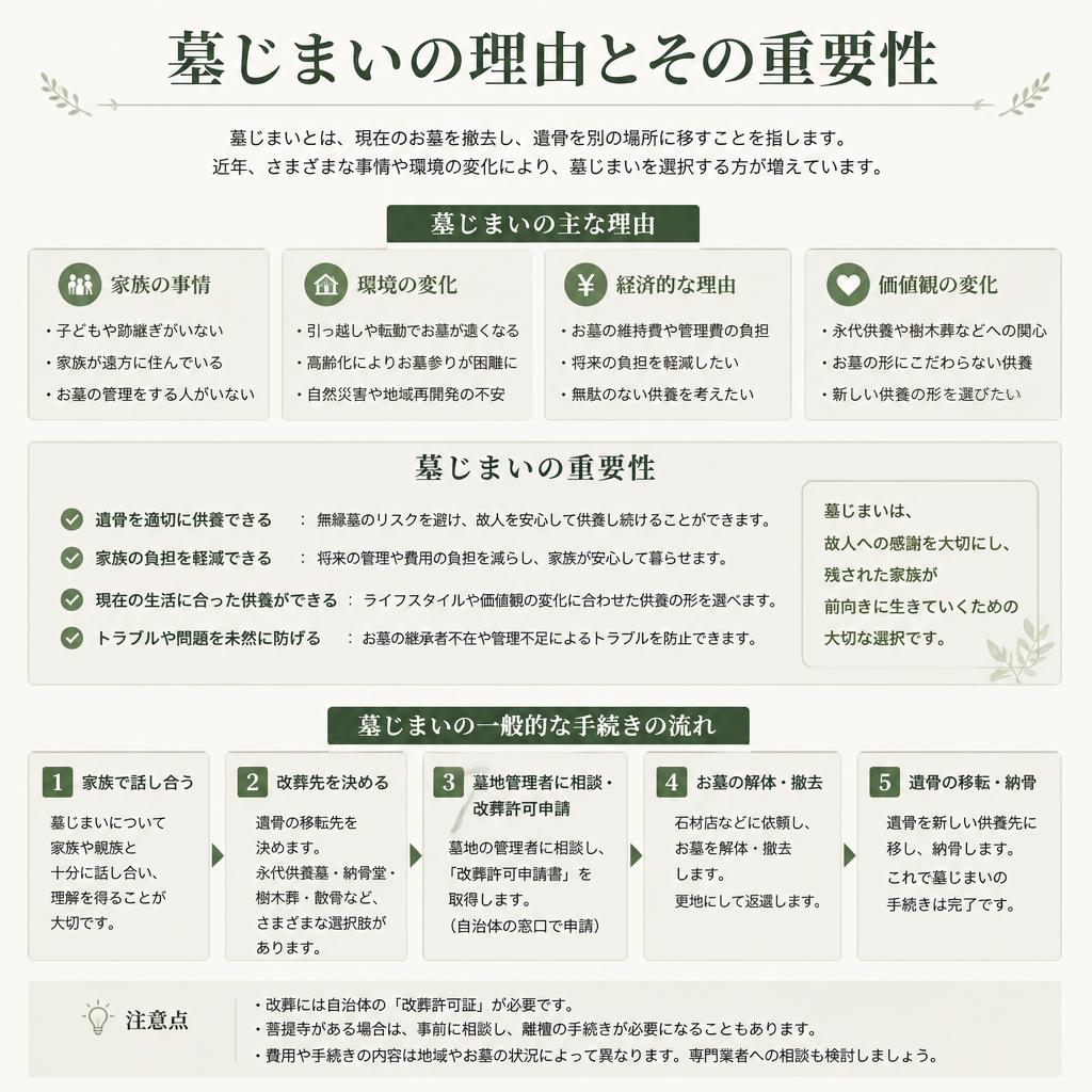墓じまいの必要性