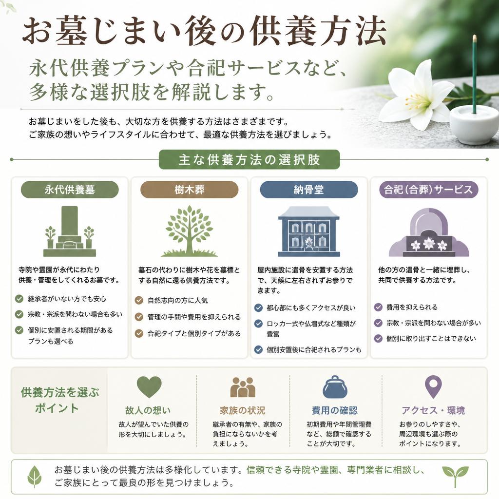 4. 供養方法の選択肢