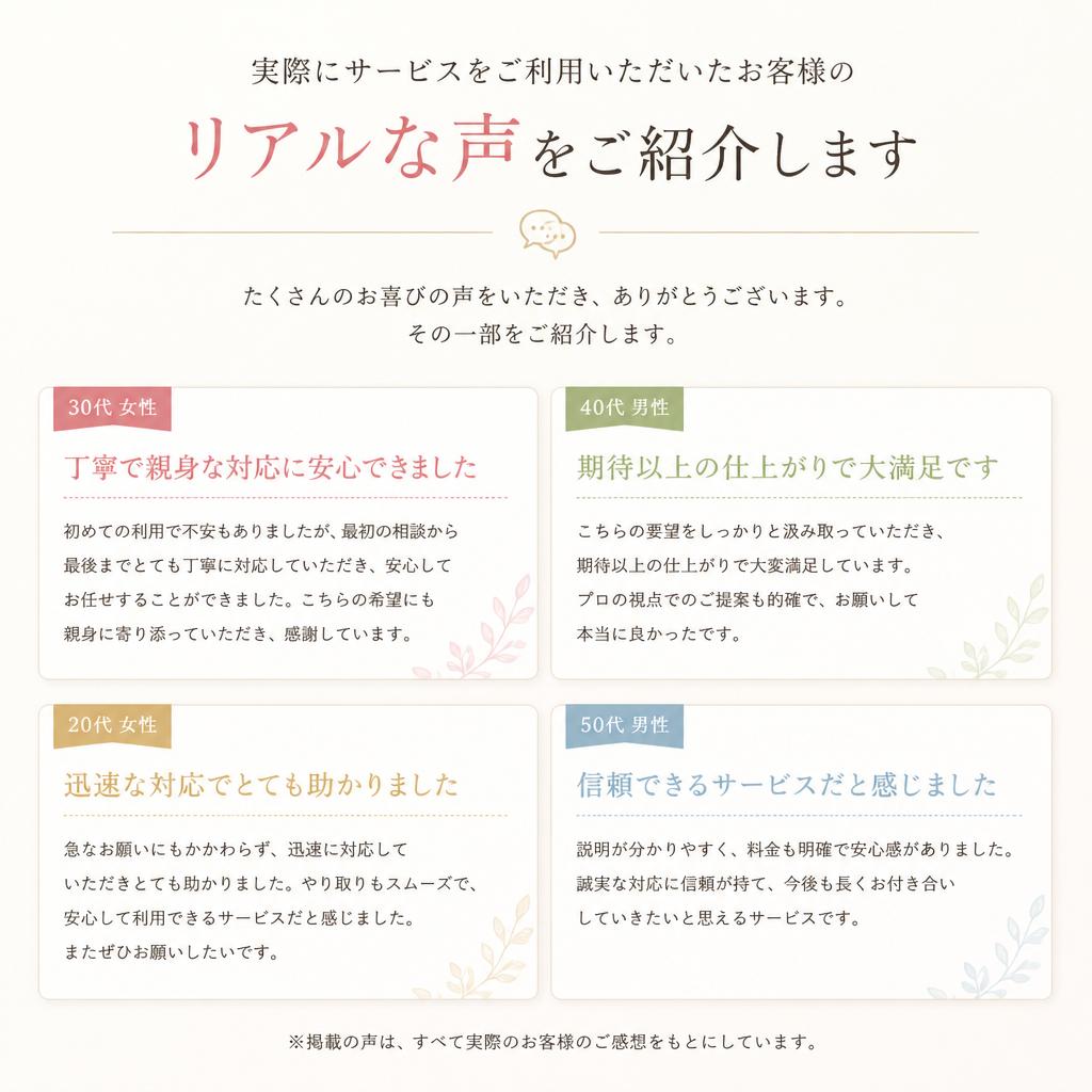 お客様の声