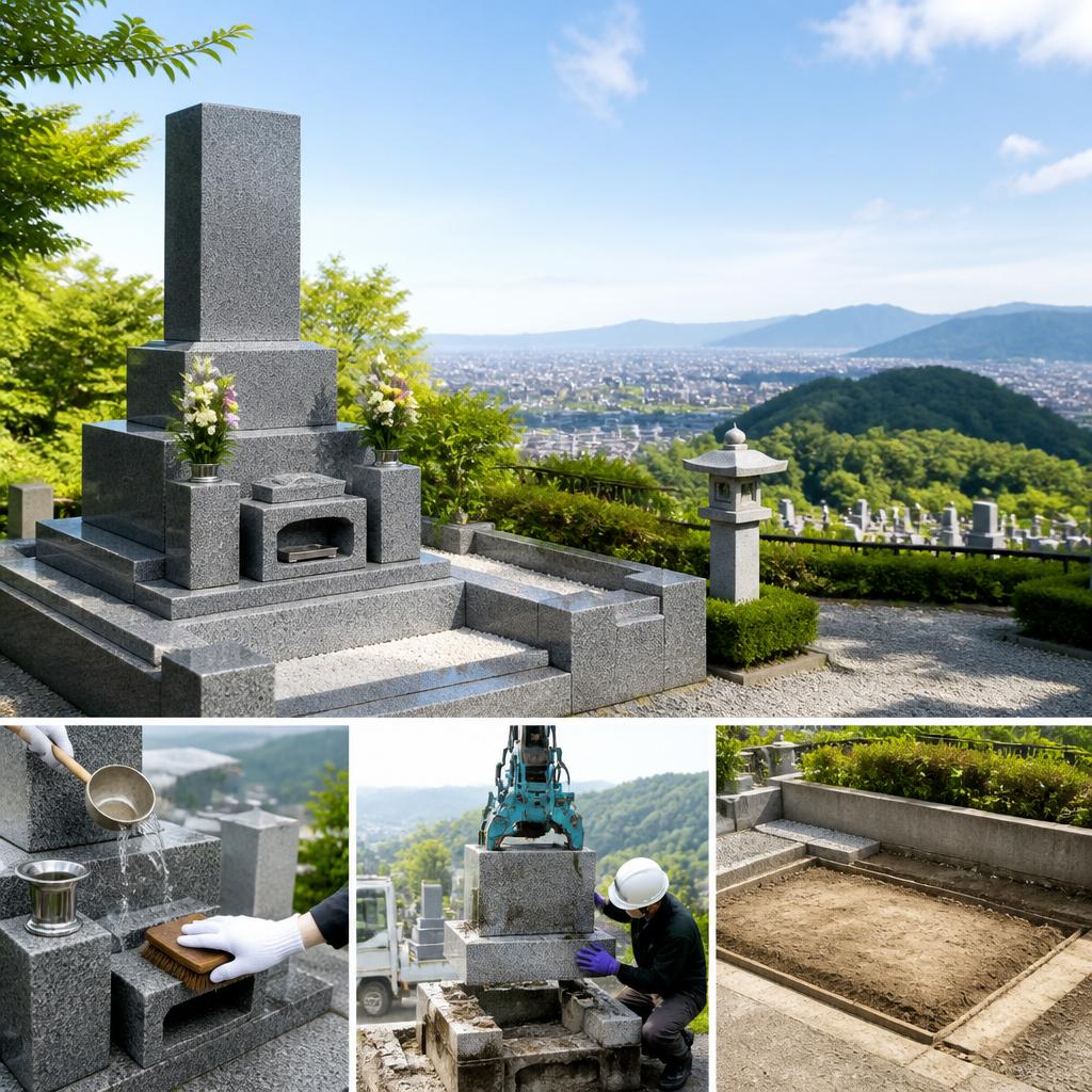 墓石のお手入れから撤去まで、鵯越墓園の墓じまいを一手にサポートします